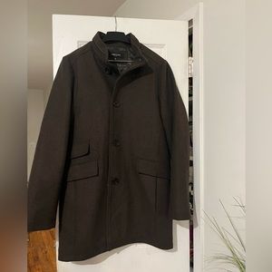 Kenneth Cole Newyork olive green trench coat